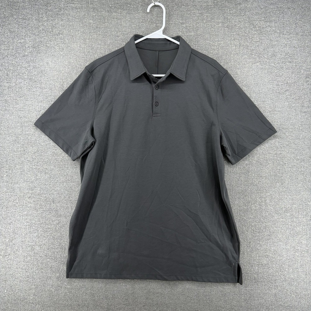Jack Archer Polo Shirt Men Size XL Gray Performance Short Sleeve
